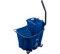 OmniFit™ Seau à serpillière 35 QT : essoreuse latérale - Bleu