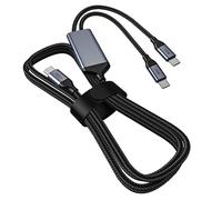 OMNIHIL Câble répartiteur USB-C de 1 m compatible avec SanDisk Extreme Portable SSD-SDSSDE61-1T00-G25