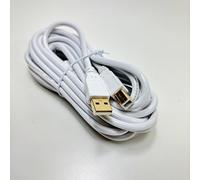 OMNIHIL Câble USB 2.0 haute vitesse compatible avec les appareils photo numériques Lumens DC158 Ladybug Blanc 4,6 m
