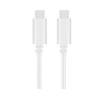 OMNIHIL Câble USB de type C vers type C compatible avec microphone hybride Shure MV7+ Blanc 3 m