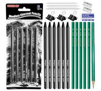 Omnikryp 21 Pièces Kit de Dessin Professionnel, Kit de Dessin Complet avec Crayons Charbon Gomme Crayons pour Croquis Ombrage Mélange, Fournitures D'art Professionnelles pour Artiste Débutant Adulte