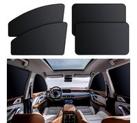 Omnikryp 4 Pièces Pare Soleil Voiture Bébé, Protection UV/Chaleur, Pare Soleil avec 10 Aimants, pour Vitres Latérales avec 95% Voitures, Protection Solaire pour Enfants Adultes et Animal Domestique