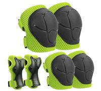 Omnikryp 6 Pièces Ensemble de Protections pour Enfant, Protection Roller Enfant, Equipement de Protéger Réglable Genouillères Coudières Protège Poignets