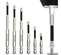 Omnikryp 6 Pièces Lot Tournevis, Extra Hard, Tournevis Magnétiques, Mini Set Outils Portables (50 mm, 65 mm, 70 mm, 100 mm, 120 mm,150 mm)