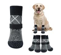 Omnikryp Chaussettes pour Chien, Chaussettes Antidérapantes Chien, Chaussettes Réglables Chiens, Sac de Rangement Haut de Gamme, Convient pour La Rééducation Et Les Activités de Plein Air - Taille M