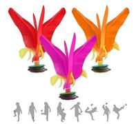 Omnikryp Kick Shuttlecock, Chinese Jianzi, Volant de Kick, Ballon de Sport en Plein Air ou Intérieur, pour Divertissement Volant Exercice Physique Pied Sport, Couleur Aléatoire
