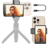 OmniMaster Phone Vlog Selfie Monitor Screen Plus Version, support de téléphone magnétique à clipser, utilisant la caméra arrière pour Selfie Vlog Live Stream TikTok, Instagram, YouTube, iPhone et