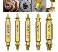 Omninmo Kit d'extraction de vis endommagées, extracteur de vis dénudées, extracteur de titane de fil cassé, outils d'entretien de goujon, outil de retrait de vis, extracteur de boulon cassé et