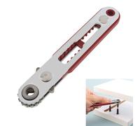 Omninmo Mini clé à cliquet à tête plate de 1/4 pouce pour la réparation de maison/usine, clé à cliquet à tête double entraînement