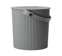 Omnioutil Moyen 10 L Seaux avec Couvercle Hachiman Gris - Anthracite