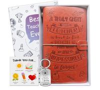 OMNIQI Teacher Gifts, Thank You Teacher Gifts, Appreciation Gifts for Teacher End Of the Year, Personalised Nursery Teacher Gifts, Best Teacher Ever Gifts Set with Journal Thank You Cards Keychain