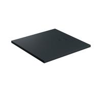 Omnires Aquarock receveur de douche carré avec cache 80x80 cm noir AQUAROCK80-KBLV