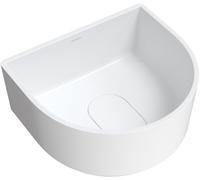 Omnires Cadence M+ lavabo 42x37 cm ovale à poser blanc mat CADENCE420BM