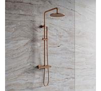 Omnires Contour ensemble de douche mural avec thermostat oui cuivre CT8044CPB