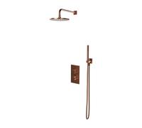 Omnires Contour ensemble de douche encastré avec thermostat oui cuivre SYSCT11CPB