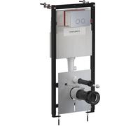 Omnires Flush Set châssis encastré avec bouton de chasse d'eau pour cuvette suspendue STFWC1R45-RNI