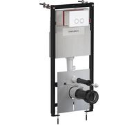 Omnires Flush Set châssis encastré avec bouton de chasse d'eau pour cuvette suspendue STFWC1R45-RWM