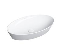 Omnires Laredo lavabo 61x37 cm ovale à poser blanc brillant LAREDO605BP