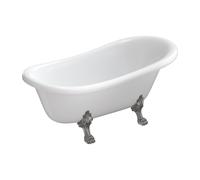 Omnires M+ baignoire autoportante 157x77 cm ovale blanc-noir-bicolore ATENA157BP