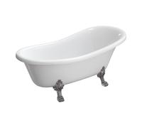 Omnires M+ baignoire autoportante 168x76 cm ovale blanc ATENA168BP