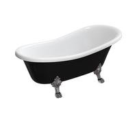 Omnires M+ baignoire autoportante 168x76 cm ovale blanc-noir ATENA168BCP