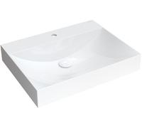 Omnires M+ lavabo 60x46 cm rectangulaire à poser blanc brillant NAXOS600BP