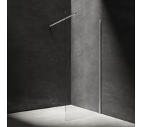Omnires Marina paroi de douche walk-in 80 cm chrome brillant/verre transparent DNR80XCRTR