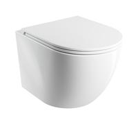 Omnires Ottawa cuvette wc avec abattant à descente lente suspendue oui oui blanc brillant OTTAWASPMWBP