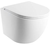 Omnires Ottawa cuvette wc avec abattant à descente lente suspendue oui oui blanc mat OTTAWASPMWBM