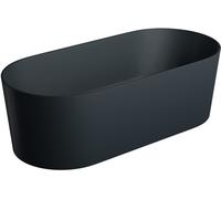 Omnires Ovo M+ baignoire autoportante 160x75 cm ovale noir OVOWWBLV