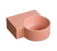 Omnires Ovo M+ lavabo 33x34 cm d'angle classique-à poser mat OVO335UWLCO