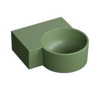 Omnires Ovo M+ lavabo 33x34 cm d'angle classique-à poser mat OVO335UWLOL