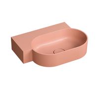 Omnires Ovo M+ lavabo 55x38 cm ovale à poser rose mat OVO555UWLCO