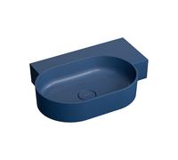 Omnires Ovo M+ lavabo 64x44 cm d'angle classique-à poser bleu mat OVO645UWPMB