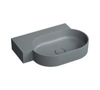 Omnires Ovo M+ lavabo 64x44 cm d'angle classique-à poser mat OVO645UWLAG