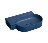 Omnires Ovo M+ lavabo 64x44 cm ovale classique-à poser bleu mat OVO645UWLMB