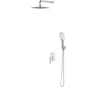 Omnires Parma ensemble de douche encastré oui chrome-blanc SYSPM16ACRB