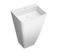 Omnires Parma lavabo 55x43 cm rectangulaire autoportante blanc brillant PARMAUWBP