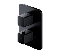 Omnires Parma mitigeur bain-douche encastrée avec thermostat noir PM7436BL