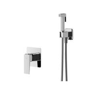Omnires Parma mitigeur bidet avec kit de douche encastrée chrome SYSPMBI1CR