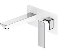 Omnires Parma mitigeur de lavabo encastrée chrome-blanc PM7415CRB