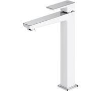 Omnires Parma mitigeur de lavabo sur pied chrome-blanc PM7412CRB
