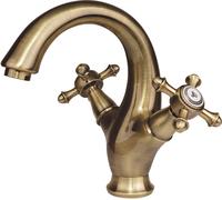 Omnires Retro mitigeur de lavabo sur pied laiton/brun antique RE7210BR