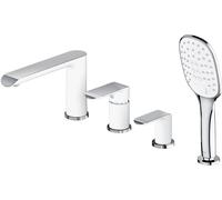 Omnires Sacramento mitigeur bain-douche pour baignoire chrome-blanc SC2332CRB