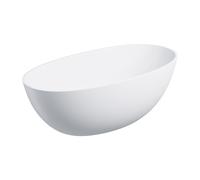 Omnires Shell M+ baignoire autoportante 148x75 cm ovale blanc SHELL148WWBM