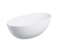 Omnires Shell M+ baignoire autoportante 148x75 cm ovale blanc SHELL148WWBP