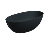 Omnires Shell M+ baignoire autoportante 148x75 cm ovale noir SHELL148WWBLV