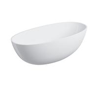 Omnires Shell M+ baignoire autoportante 160x75 cm ovale blanc SHELLWWBP