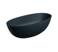 Omnires Shell M+ baignoire autoportante 160x75 cm ovale noir SHELLWWBLV