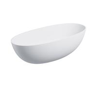 Omnires Shell M+ baignoire autoportante 175x78 cm ovale blanc SHELL175WWBM